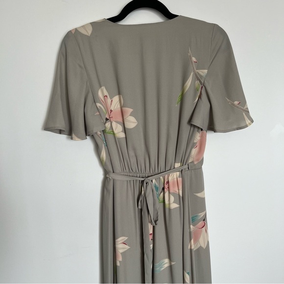 ⚪️ Show Me Your Mumu Noelle Wrap Maxi Dress – Floral Gray | XS - Picture 6 of 8